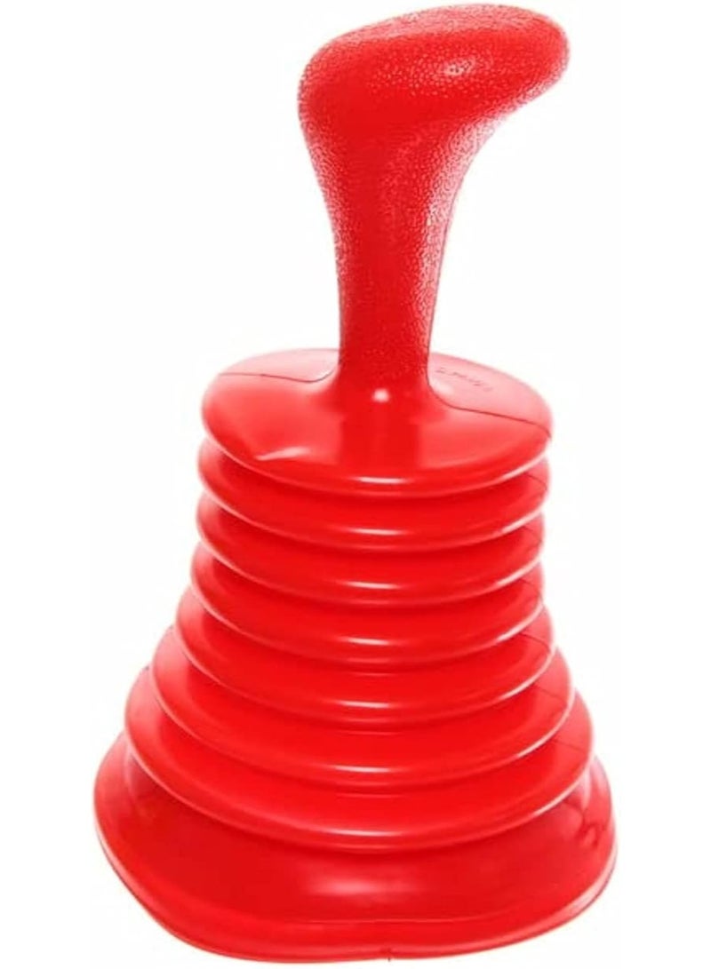 سلك تنظيف حوض سيليكون *مقبض يدوي بلاستيكي متين لتنظيف سهل لأحواض الغسيل والأحواض الصغيرة، مزود بمقبض لسهولة التحكم، لون أحمر - Image 2