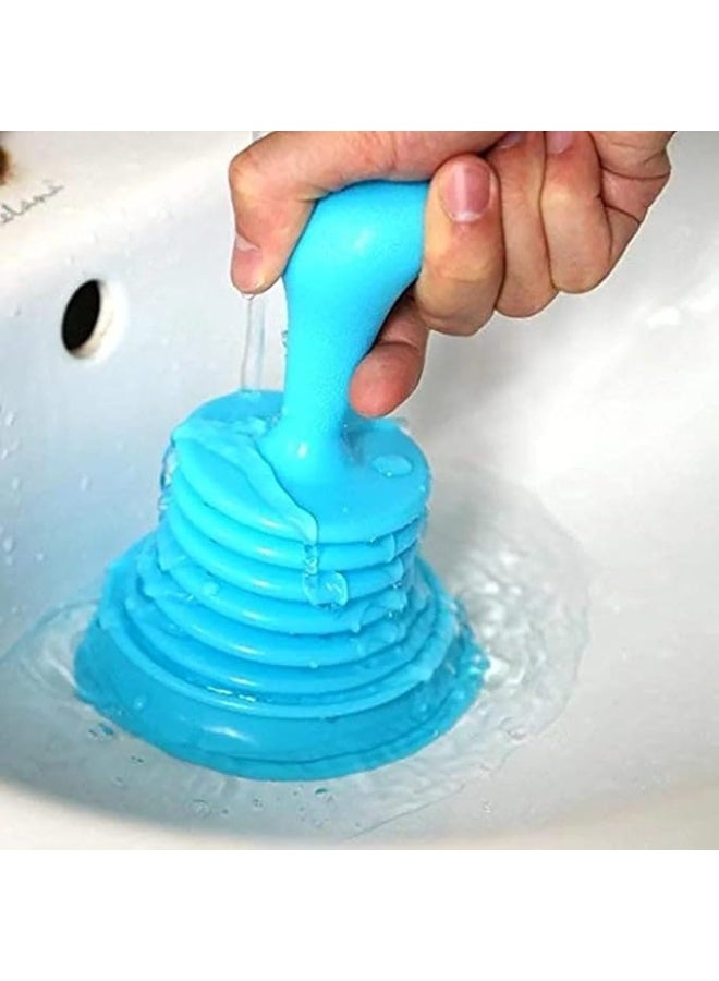 سلك تنظيف حوض سيليكون *مقبض يدوي بلاستيكي متين لتنظيف سهل لأحواض الغسيل والأحواض الصغيرة، مزود بمقبض لسهولة التحكم، لون أحمر - Image 3