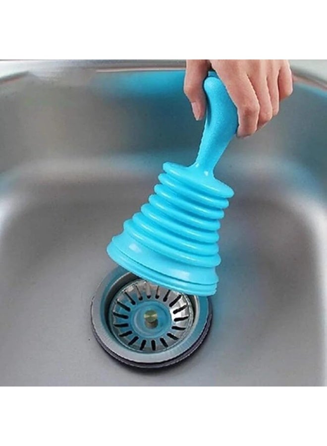 سلك تنظيف حوض سيليكون *مقبض يدوي بلاستيكي متين لتنظيف سهل لأحواض الغسيل والأحواض الصغيرة، مزود بمقبض لسهولة التحكم، لون أحمر - Image 4