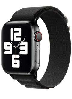 Apple Watch Band Alpine Loop Band 38mm 40mm 41mm Women Men Adjustable with Metal G-Hook Strap for iWatch Series 7/SE/6/5/4/3/2/1 Black
