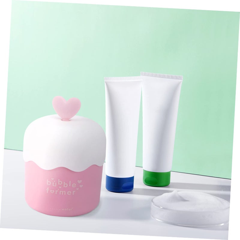 DOITOOL Face Wash Foam Maker Facial Foam Cup Whip Bubble Maker Whip Facial Skin Cleansing Care for Home Travel Pink - Image 4