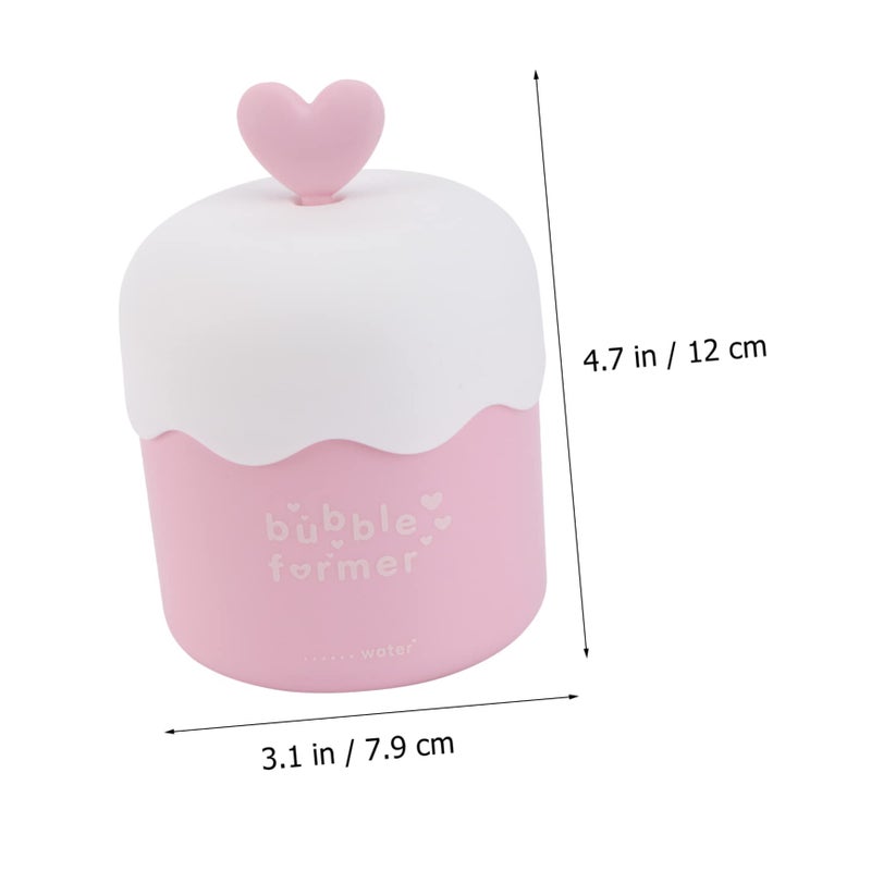 DOITOOL Face Wash Foam Maker Facial Foam Cup Whip Bubble Maker Whip Facial Skin Cleansing Care for Home Travel Pink - Image 3