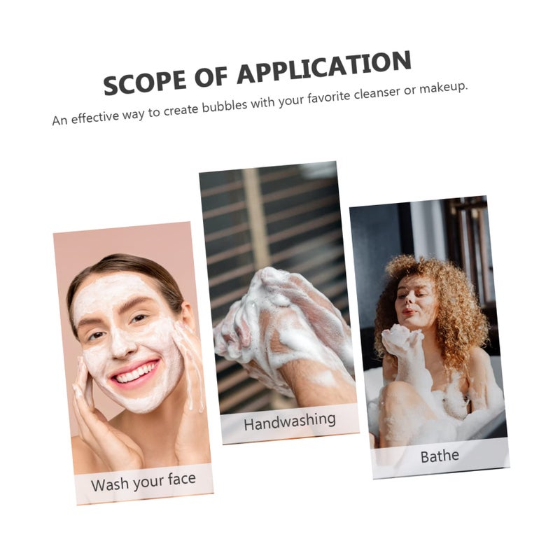 DOITOOL Face Wash Foam Maker Facial Foam Cup Whip Bubble Maker Whip Facial Skin Cleansing Care for Home Travel Pink - Image 2