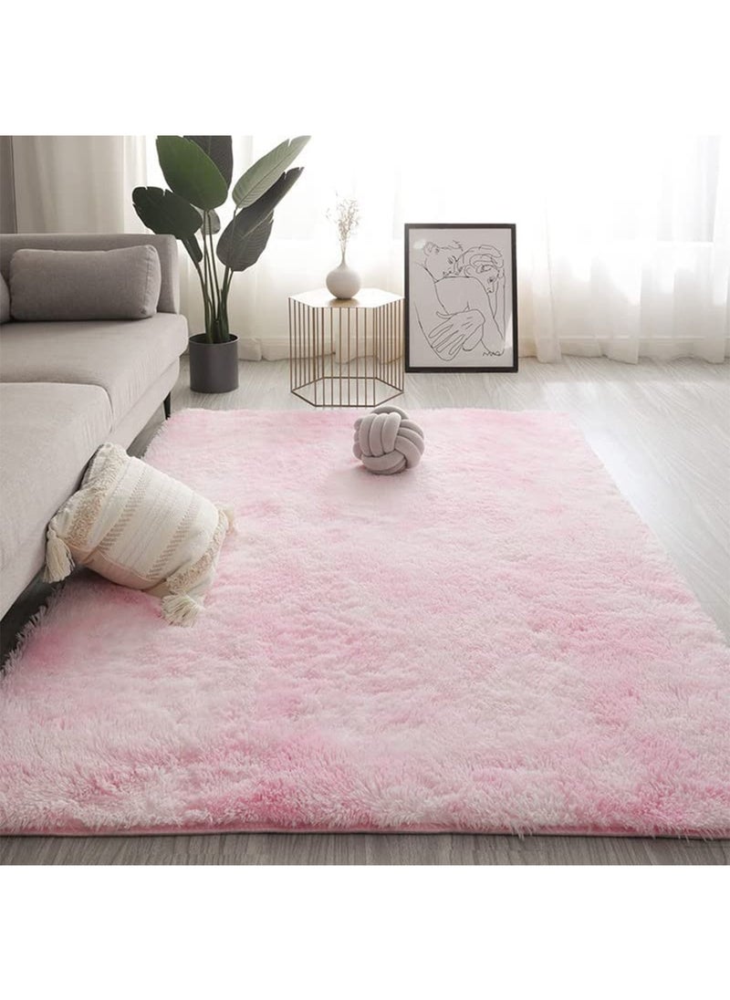 GT-Wheel Large Area Rugs Super Soft Fluffy Tie Dye Rug Modern Indoor Fuzzy Carpets Decor  - Image 1