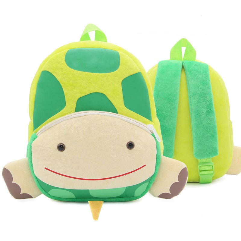 Cute Zoo Children'S Schoolbag Backpack Plush Backpack Animal Turtle Early Childhood Education Burden Reduction Bag - Image 3