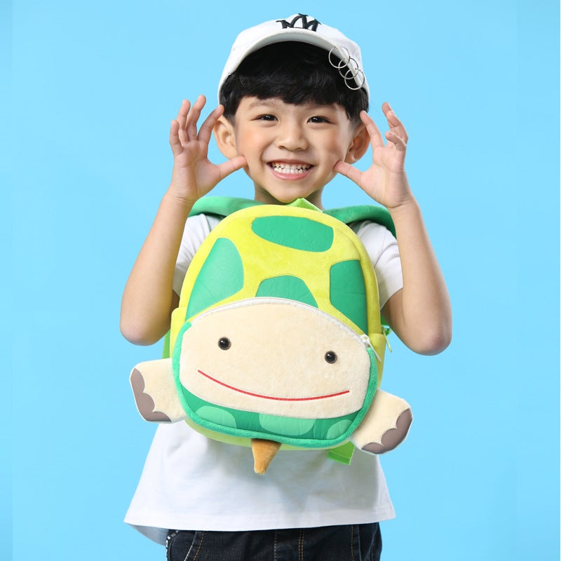 Cute Zoo Children'S Schoolbag Backpack Plush Backpack Animal Turtle Early Childhood Education Burden Reduction Bag - Image 2