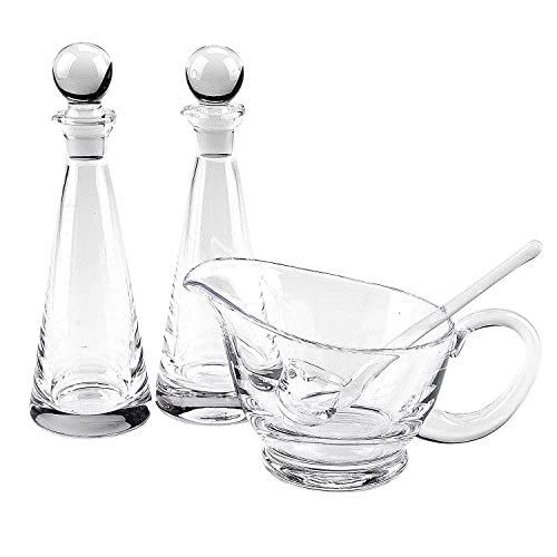 Badash 6" Small Glass Gravy Ladle, Artisan Heritage Quality Mouth-Blown Lead-Free Crystal, Elegant Small Spoon-Sized Serving Clear Utensil perfect For Sauce & Salad Dressing, Presentation Packaging - Image 2