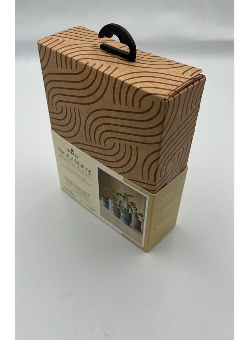 DMC mindful making the peaceful plant pots crochet kit - Image 4
