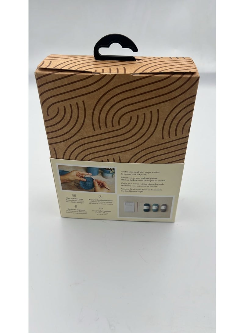 DMC mindful making the peaceful plant pots crochet kit - Image 3