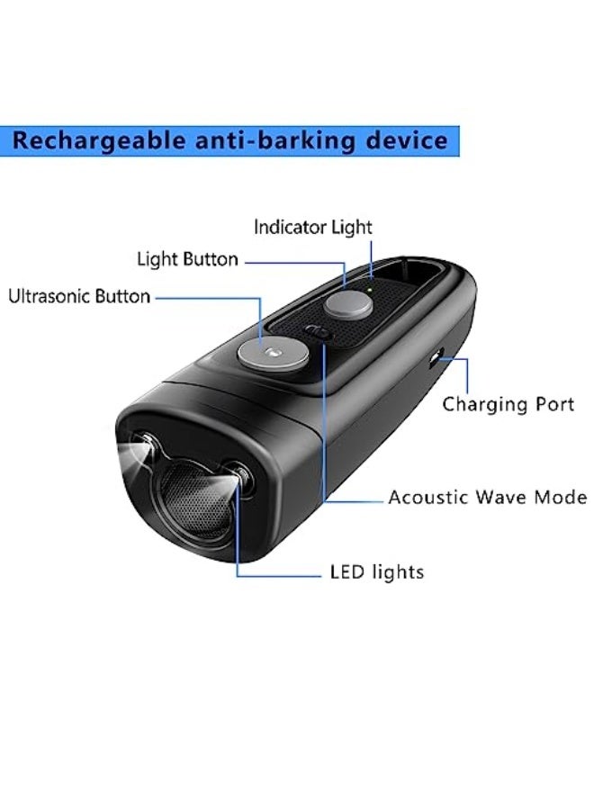 Generic Bolivia's Anti Barking Device, Ultrasonic Dog Barking Deterrent, Dog Barking Control Devices with LED Flashlight, Anti Dog Barking Control Device for Almost Dogs, 25 FT Range Rechargeable  - Image 4