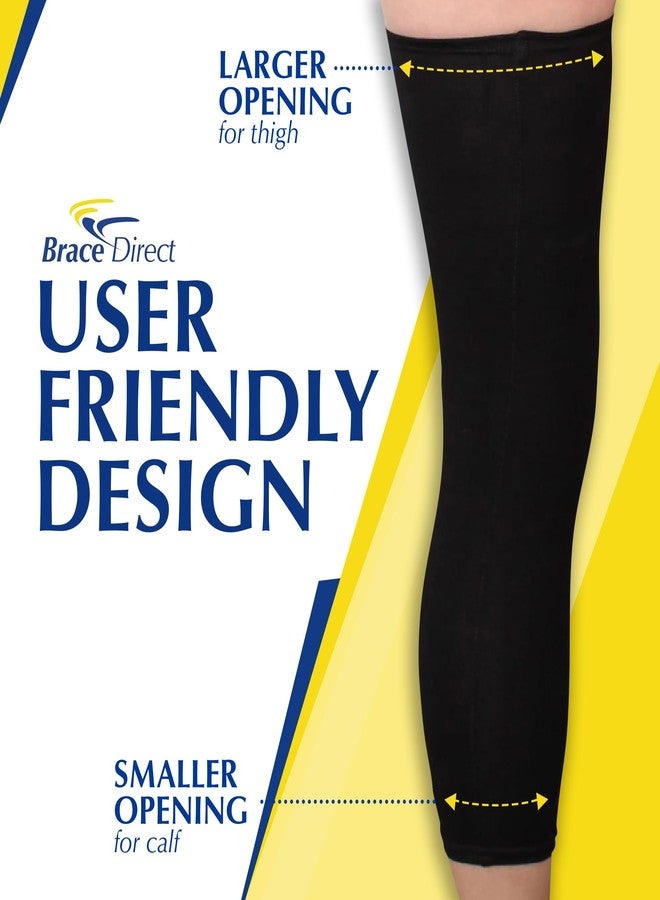 Brace Direct Knee Brace Undersleeve - Compression Liner for Under Orthopedic Knee Supports - Non-Slip Breathable Sleeve for Skin Protection, Chafing & Rash Relief (L/XL - 21"-31") - Image 2