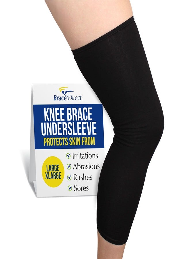 Brace Direct Knee Brace Undersleeve - Compression Liner for Under Orthopedic Knee Supports - Non-Slip Breathable Sleeve for Skin Protection, Chafing & Rash Relief (L/XL - 21"-31") - Image 1