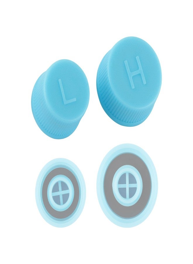 Stacool قطع من أغطية صمامات مكيف هواء السيارة لمنع الغبار، أغطية زرقاء لمنافذ الضغط المنخفض وأغطية الضغط العالي لنظام تكييف الهواء R134a، ملحقات مكيف هواء السيارة للسيارات والشاحنات وسيارات الدفع الرباعي (4 قطع) - Image 5