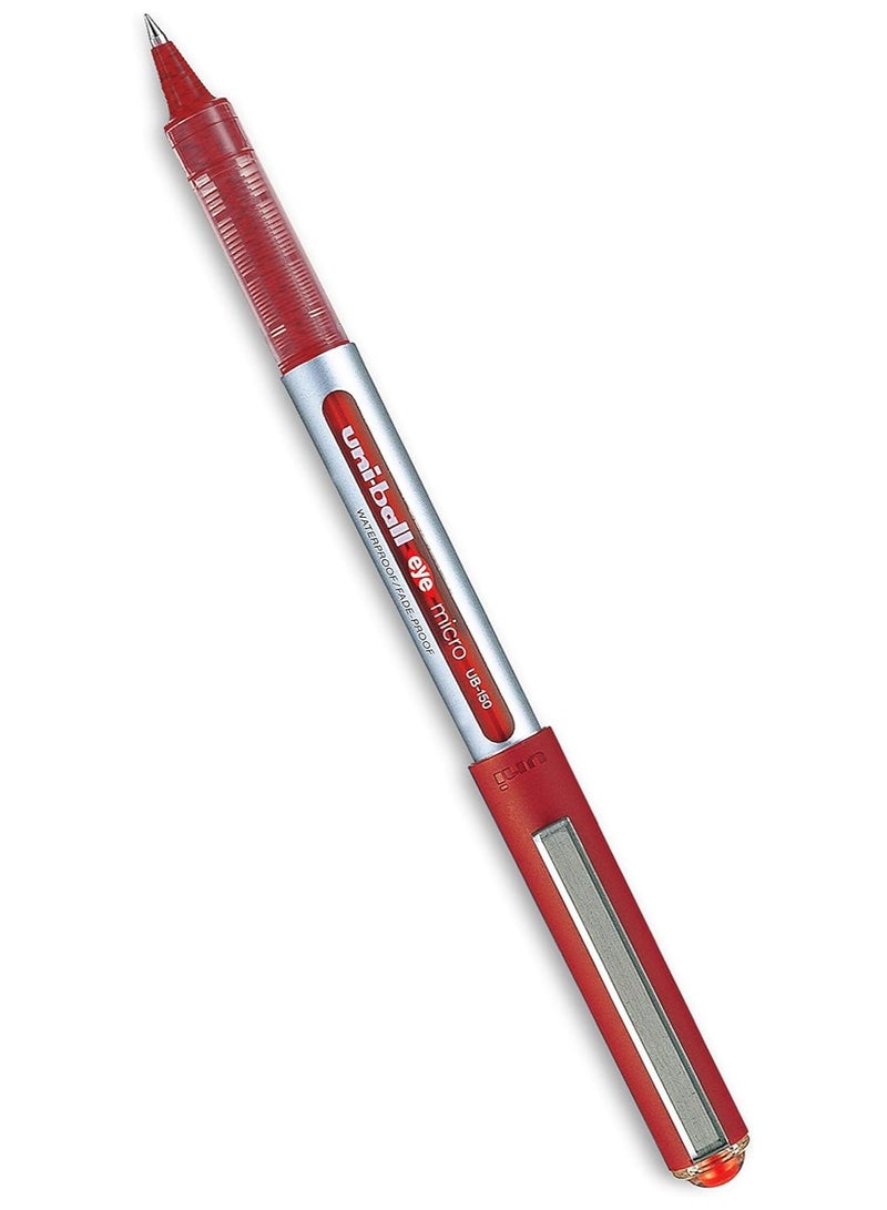 Uniball Uni-ball Eye UB150 Roller Pen Red Ink Pack of 5 - Image 2