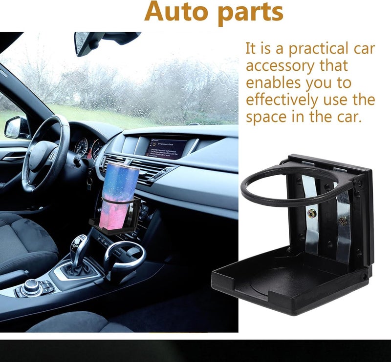 Car Cup Holder Black Portable Cup Mount Car Water Bottle Container for Vehicle Interior Use - Image 3