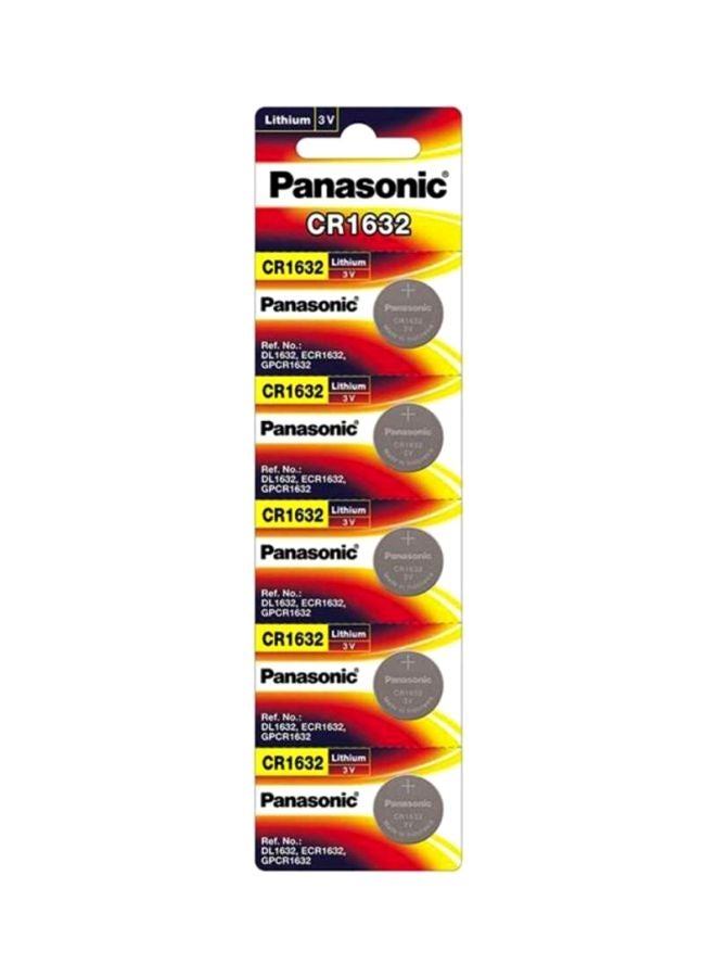 Panasonic 5-Piece Lithium Type Battery Set Silver - Image 1