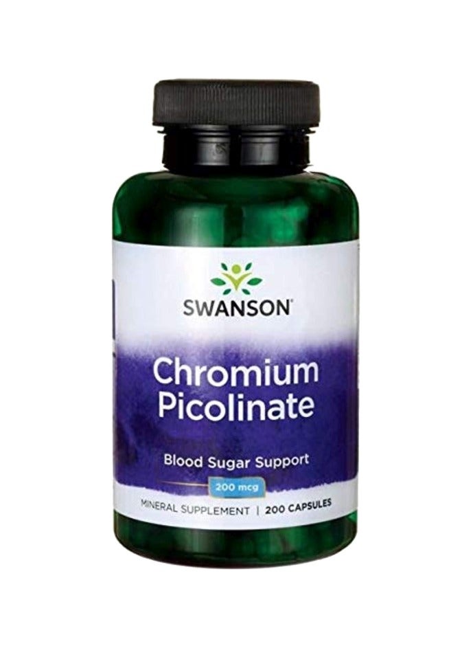 SWANSON Chromium Picolinate 200 Mcg 200 Capsules