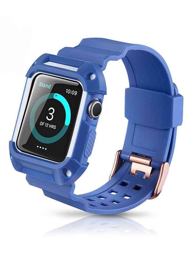 نيبمينينت سوار سيليكون بديل لساعة أبل 42 مم السلسلة 1/2/3 أزرق - Image 1