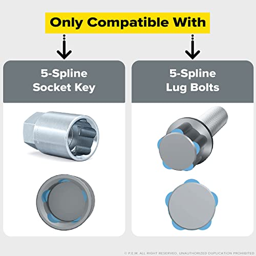 StanceMagic 5 Spline Socket Key - Rust-Resistant Alloy Steel - Not for Lug Nuts - 1 Piece - Image 3