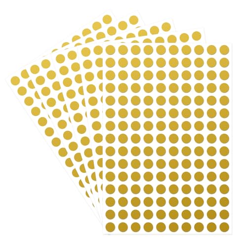starboling Dot Stickers - 3/8 Inch Gold Circle Labels, 3000pcs Self-Adhesive Color Coding Round Stickers for Office, Classroom, Garage Sale - Image 1