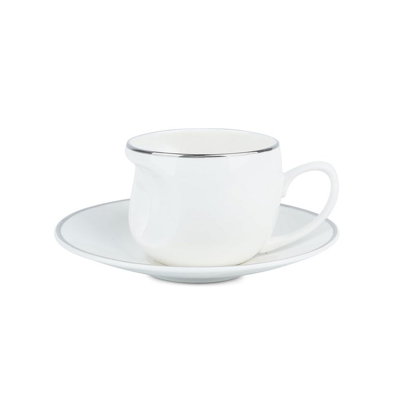 Dandy lines England by DATA Dandy Lines Face Platinum Band Cups and Sacuers 50004 Pack of 12 - Image 4