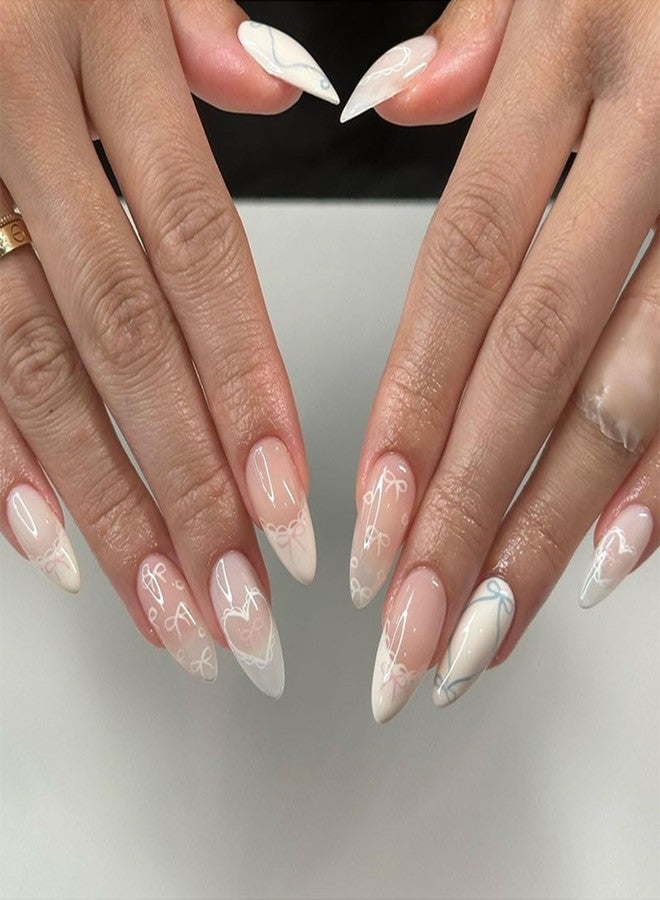 ZOONA 24 Reusable Artificial Fake Nail Set| Lightweight & Long Lasting| Easy To Use| Quick Fix For Festivals & Special Occasions - Image 1