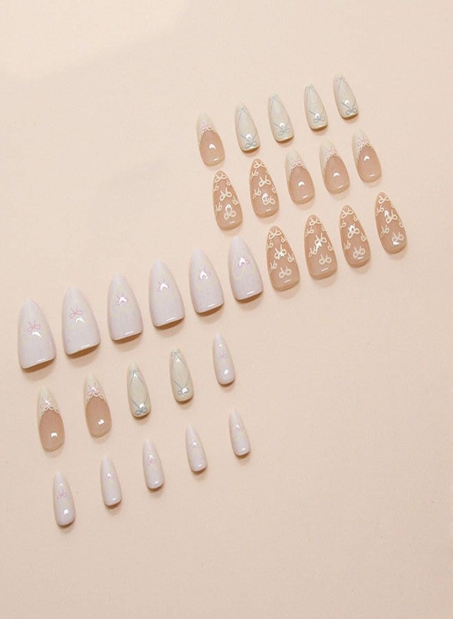 ZOONA 24 Reusable Artificial Fake Nail Set| Lightweight & Long Lasting| Easy To Use| Quick Fix For Festivals & Special Occasions - Image 3