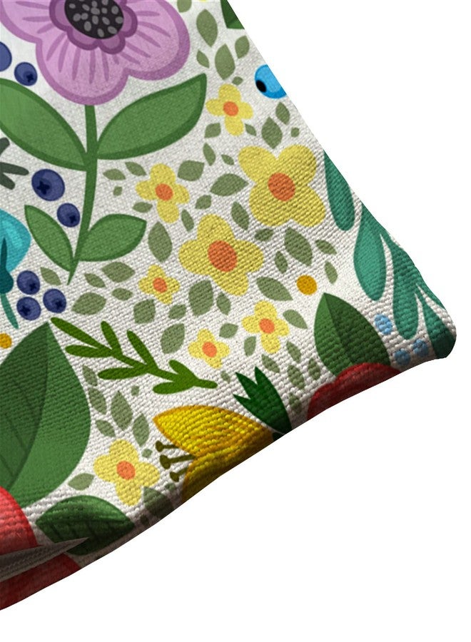 Solekla Colorful Summer Plants and Flowers Lumbar Throw Pillow Cover 12x20 Inch Decorative Bedroom Living Room Cute Lady Beetle Rectanglar Cushion Case for Bed Sofa Couch - Image 5