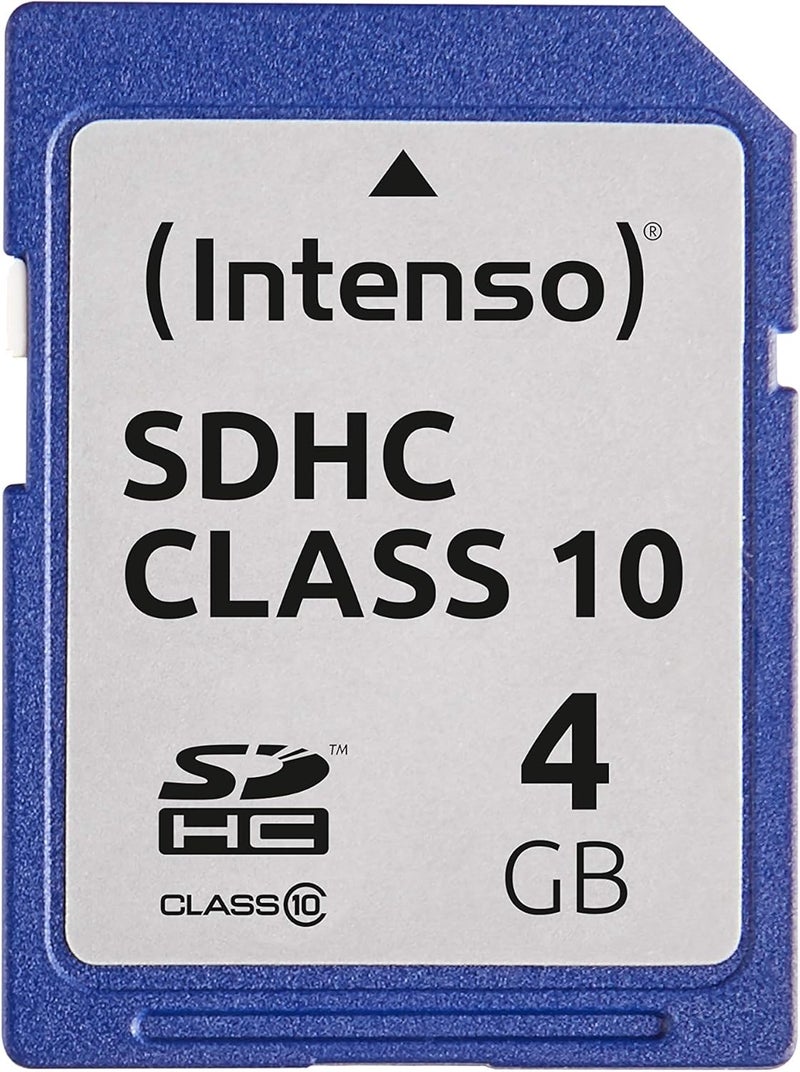 Intenso 4GB SDHC Memory Card Class 10 Blue - Image 1