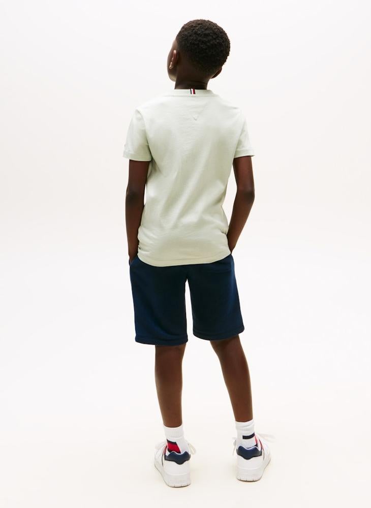 تومي هيلفيغر تيشيرت أطفال بطبعة علم برسومات - Image 2