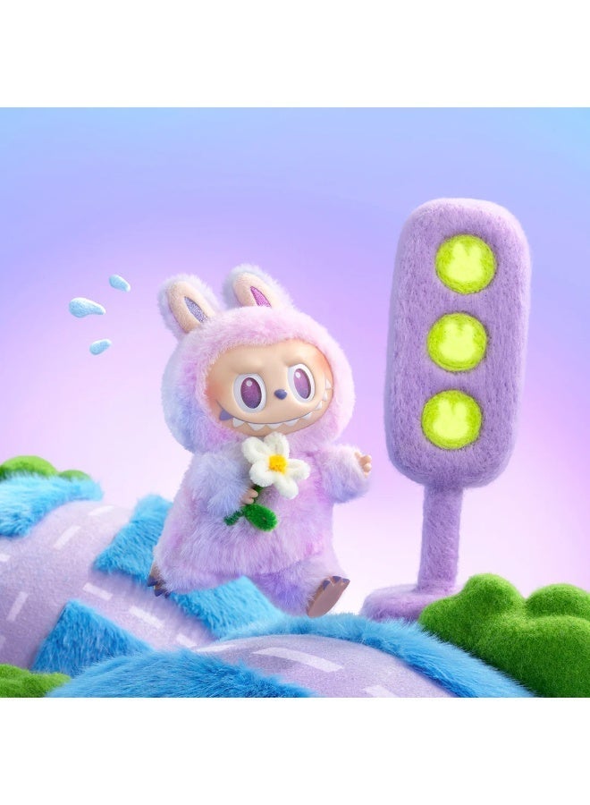 Doll pendant Labubu vinyl face plush blind box Macaron 1 single box(High quality version) - Image 2