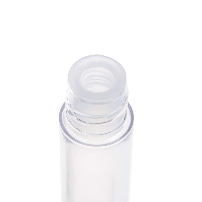 Comicfs 20 Pcs 4ml Transparent Reusable Empty Bottle Tube Container Makeup Vials Cosmetic Tool for Eyelash Growth Oil/Mascara with Rubber Inserts 8 Pcs Funnels (Black) - Image 4