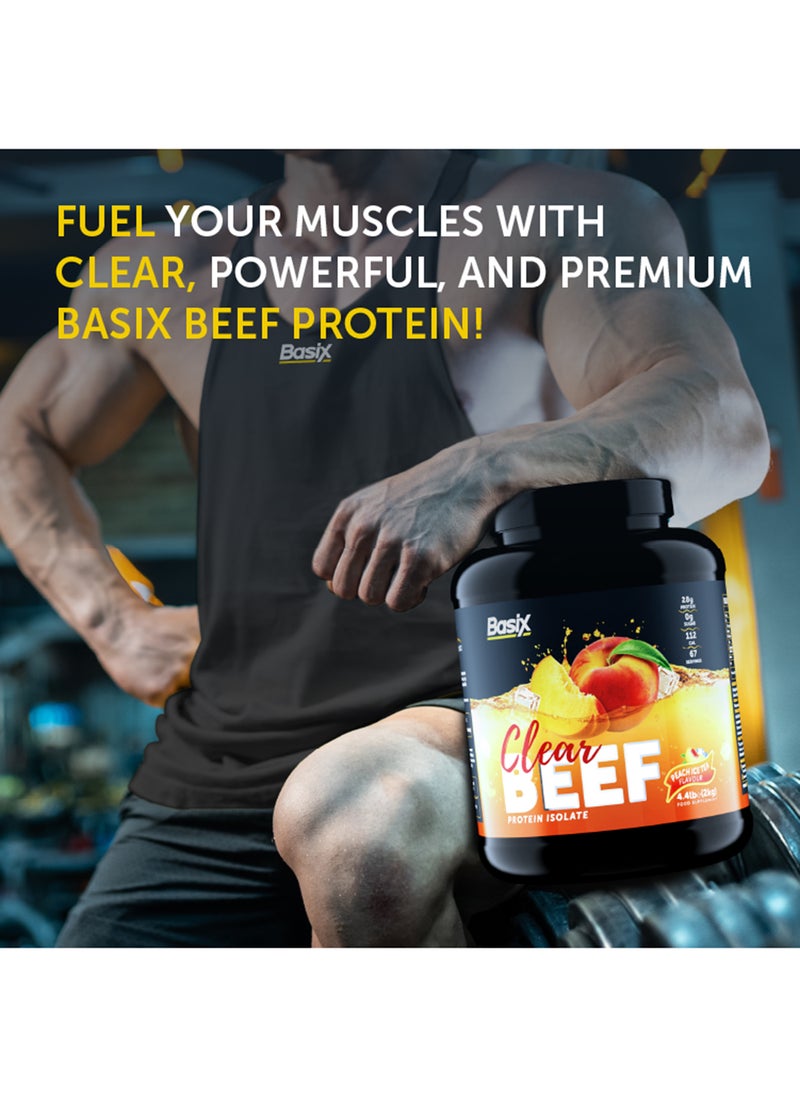 Basix - Beef Protein Isolate Peach Ice Tea Flavour 4.4lb - Image 1
