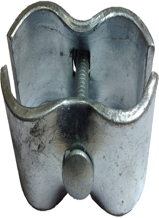 Nickanny's Chain Link Fence Panel Clamps ~ Kennel Clamps for 1-3/8 Chain Link Fence Pipe Panel Frames. for Dog kennels/Dog Runs, or Temporary Chain Link Fence. Saddle Clamps (8) - Image 2