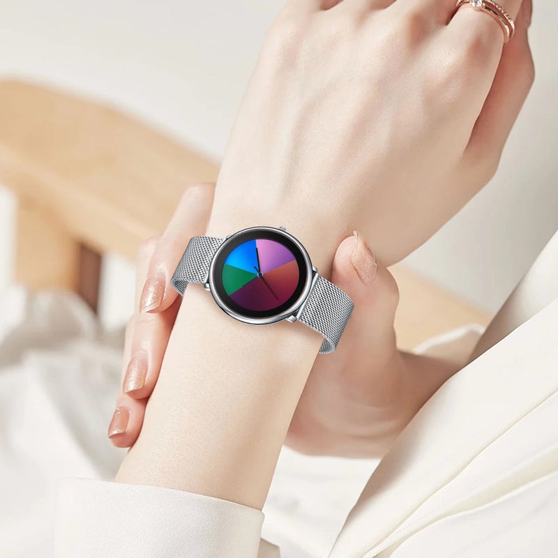 Lige Men'S Quartz Watch Personality Creative Swirl Gradient Color Watch Fashion Waterproof Boys Mesh Belt Quartz Watch - Image 3