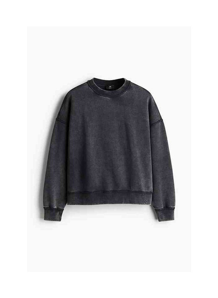 H and M - HM New Fashionable Casual Round Neck Loose American Long Sleeved Sweatshirt - Image 1