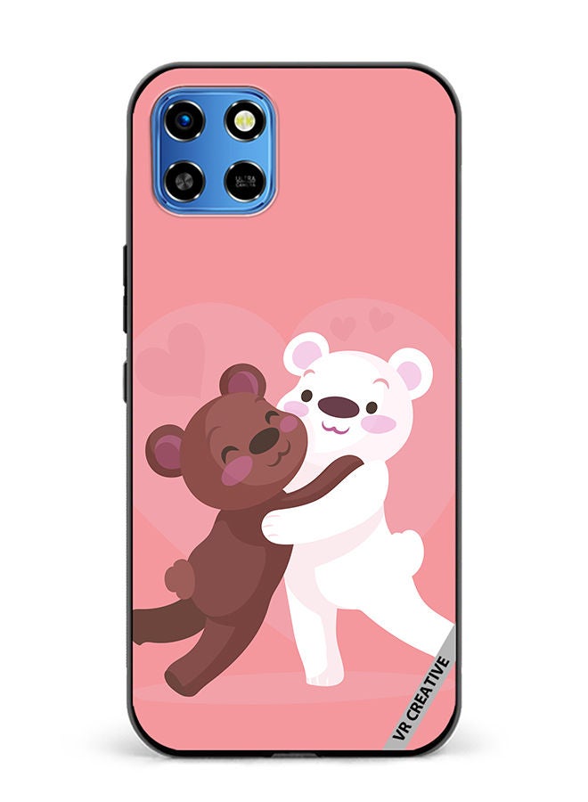 VR CREATIVE Protective Case Cover For Infinix Smart 6 HD Love Bear Design Multicolour - Image 1