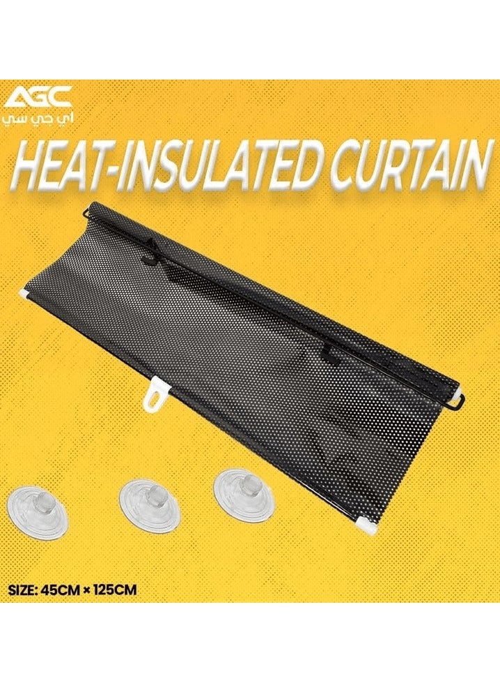 AGC Car Sunshade, Heat Insulated Curtain, Rolling Sunshade for Car, Home and Office 45cm x 125cm 1 Pcs - Image 1