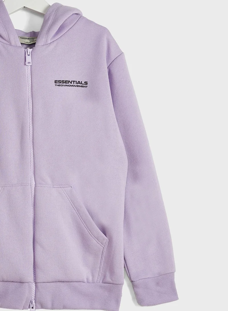 The Giving Movement Lounge Regular Zip Hoodie