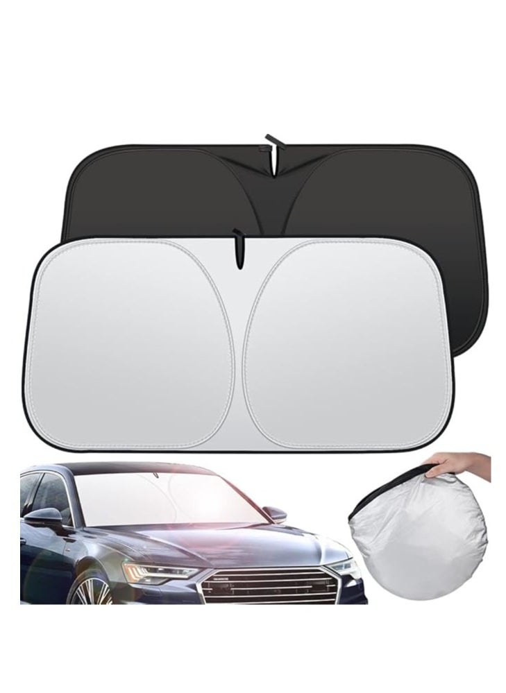 Car Windshield Sun Shade with Storage Pouch The Foldable Sunshade Proven to Block 99.87% UV Rays Sun Heat Protection & Car Interior Cooler Accessories Large Size - pzsku/ZFBE190E3520528717CE7Z/45/_/1725978262/5d21f921-f038-488d-b0d5-8fc26c9212e6