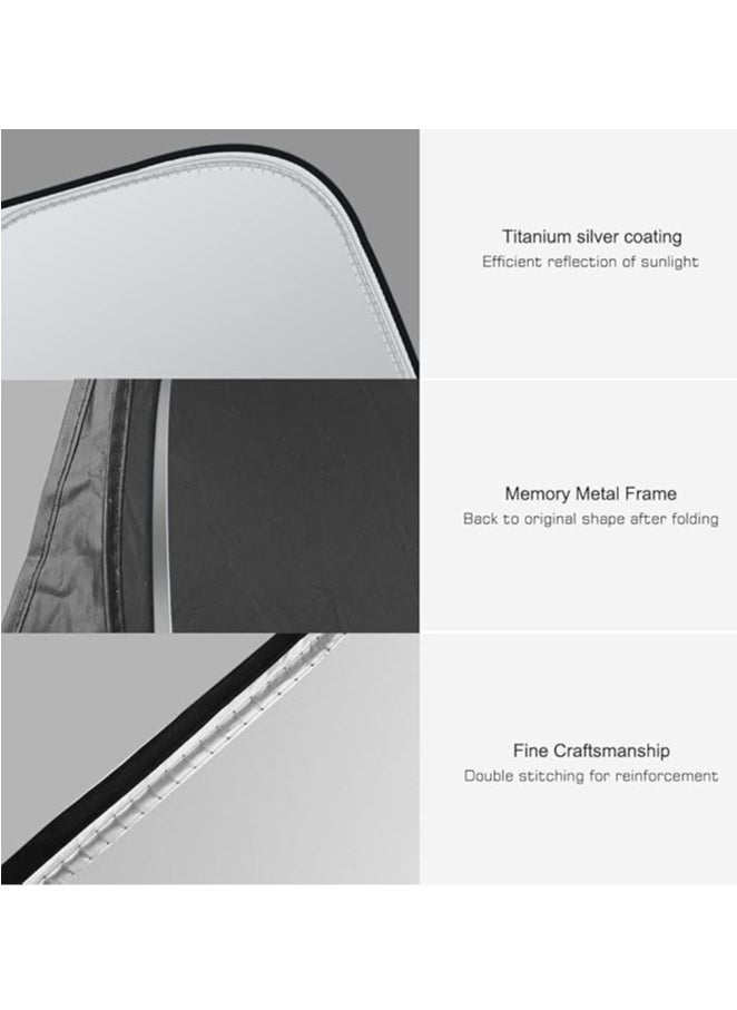 Car Windshield Sun Shade with Storage Pouch The Foldable Sunshade Proven to Block 99.87% UV Rays Sun Heat Protection & Car Interior Cooler Accessories Large Size - pzsku/ZFBE190E3520528717CE7Z/45/_/1725978375/106e255f-e08f-4e8e-9980-1cf01f783c43