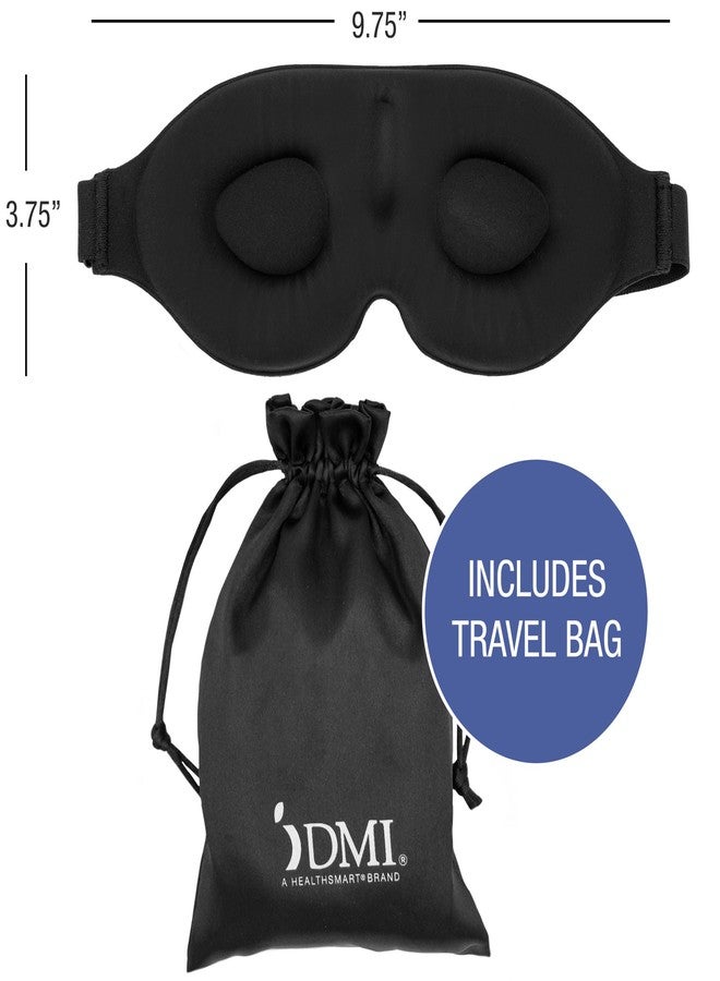 DMI Contoured Cloud Rejuvenation Sleep Mask | Zero Pressure | Game-Changing Comfort | 3D Eye Masks for Sleep | Adjustable Strap, Breathable & Soft, 100% Blackout Technology - Image 4