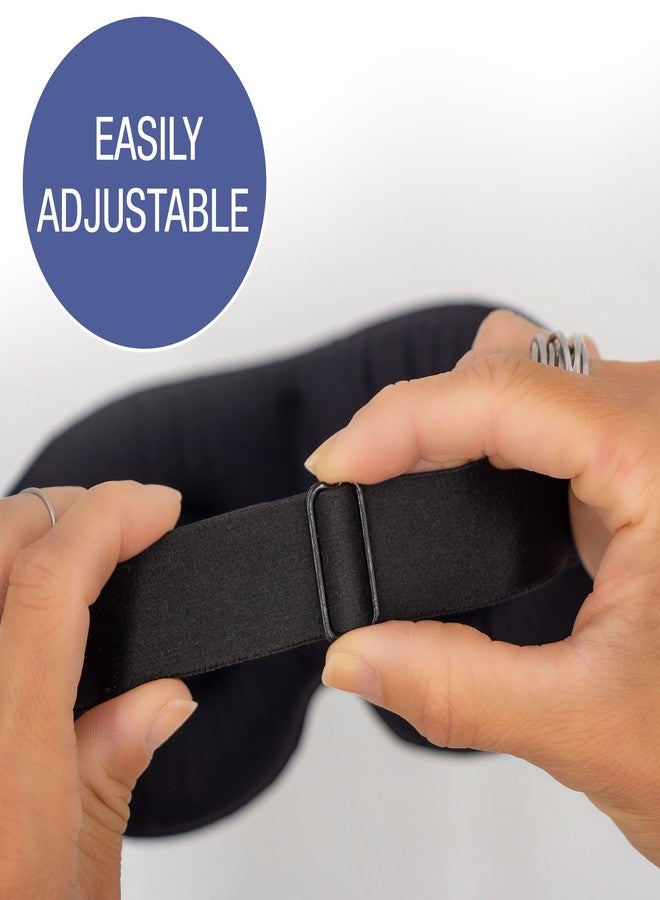 DMI Contoured Cloud Rejuvenation Sleep Mask | Zero Pressure | Game-Changing Comfort | 3D Eye Masks for Sleep | Adjustable Strap, Breathable & Soft, 100% Blackout Technology - Image 5