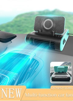 DUNISO Multi-Function Car Fan Portable Car Fans , Car Air Condition 12v with Phone stand Suits for Car Truck RV SUV Boat Vehicles  - Image 1