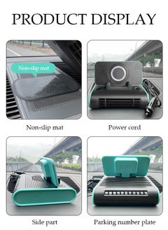 DUNISO Multi-Function Car Fan Portable Car Fans , Car Air Condition 12v with Phone stand Suits for Car Truck RV SUV Boat Vehicles  - Image 2
