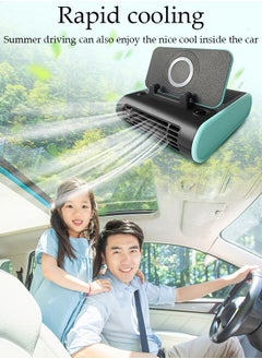 DUNISO Multi-Function Car Fan Portable Car Fans , Car Air Condition 12v with Phone stand Suits for Car Truck RV SUV Boat Vehicles  - Image 5