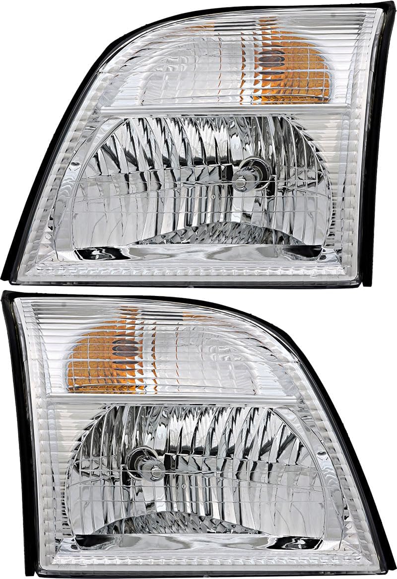 JP Auto Headlight Lamps Set for Mercury Mountaineer 2002-2005 - Halogen Driver and Passenger Side - Image 1