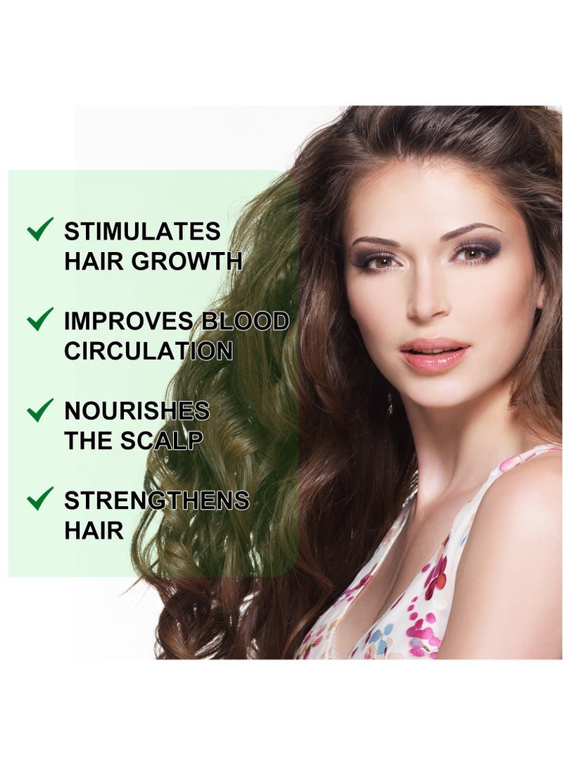 kizenka 60ml Rosemary Mint Oil for Hair Growth Scalp & Hair Strengthening Oil Encourages hair Growth 100% Pure Natural Steam Distilled Rosemary Peppermint Oil Scalp Treatment Split End Care - Image 4