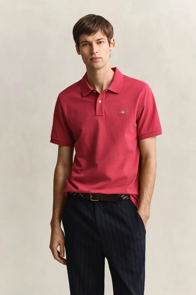 غانت Regular Shield Short SleevePique Polo