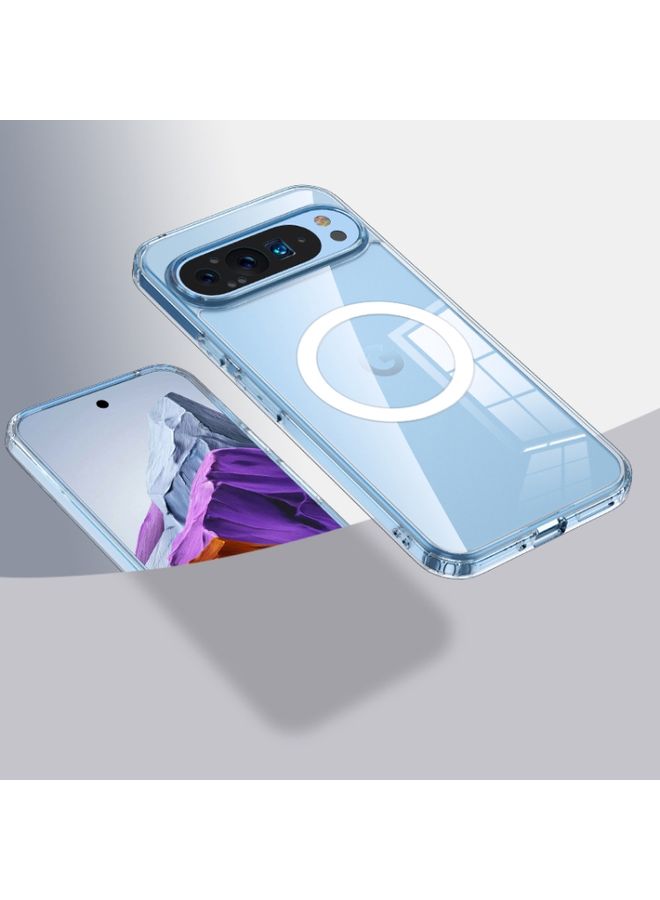 Case Cover For Google Pixel 9 MagSafe Armor Clear TPU Hybrid PC Phone Case Transparent